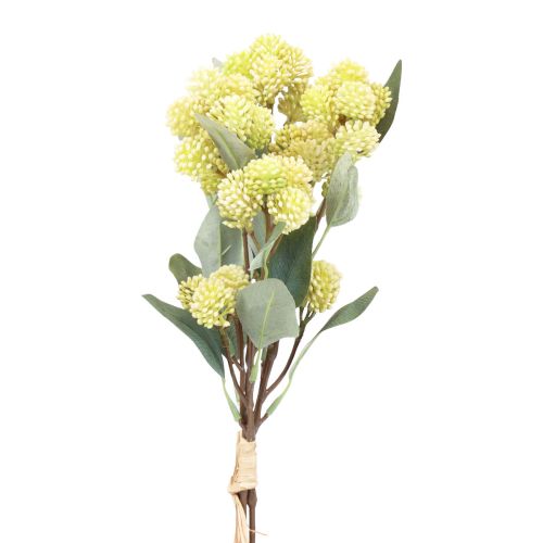 Artikel Fet Höna Grön Sedum Stengröda Konstgjorda Blommor 41cm 3st