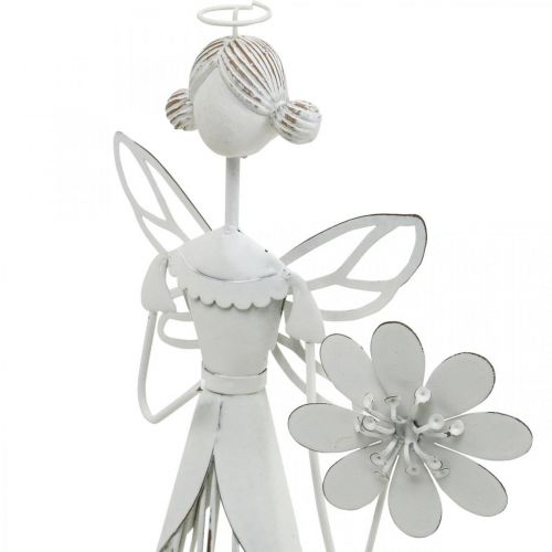 Floristik24 Vårdekoration, blomma älva, metalllykta, blomma älva med blomma 34,5 cm