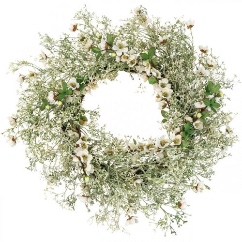 Floristik24 Vårkrans körsbärsblommor gypsophila krans konstgjord Ø50cm