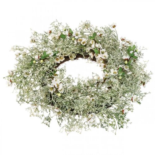 Floristik24 Vårkrans körsbärsblommor gypsophila krans konstgjord Ø50cm