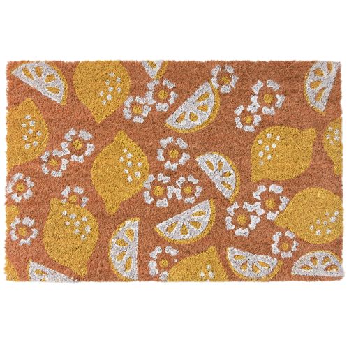 Artikel Dörrmatta citroner och blommor dörrmatta kokosmatta 40×60cm