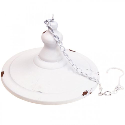 Artikel Hängande dekoration shabby chic dekorativ fågelmatare vit Ø20cm