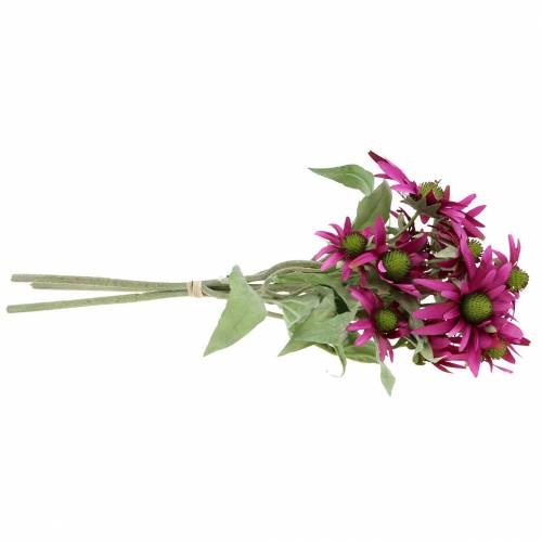Floristik24 Echinacea blomma konstgjord ljung 45cm 3st