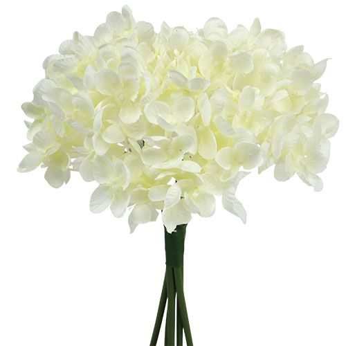 Floristik24 Hortensia gäng konstgjorda blommor vit L27cm