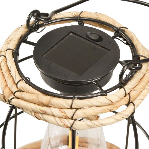 Artikel Trädgårdslykta Solar Trädgårdslampa Metall Svart Ø17cm