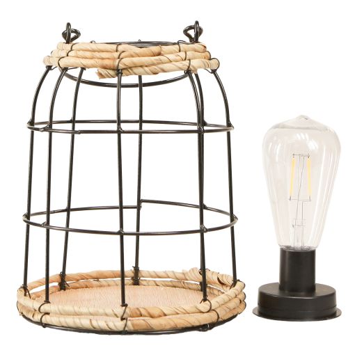 Artikel Trädgårdslykta Solar Trädgårdslampa Metall Svart Ø17cm