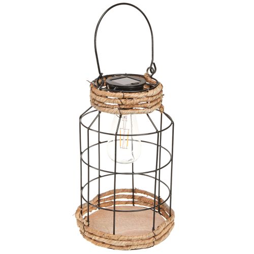 Artikel Trädgårdsljus Solar Metall Svart Naturlig Ø18cm H29cm