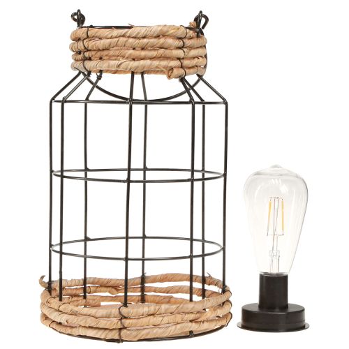 Artikel Trädgårdsljus Solar Metall Svart Naturlig Ø18cm H29cm