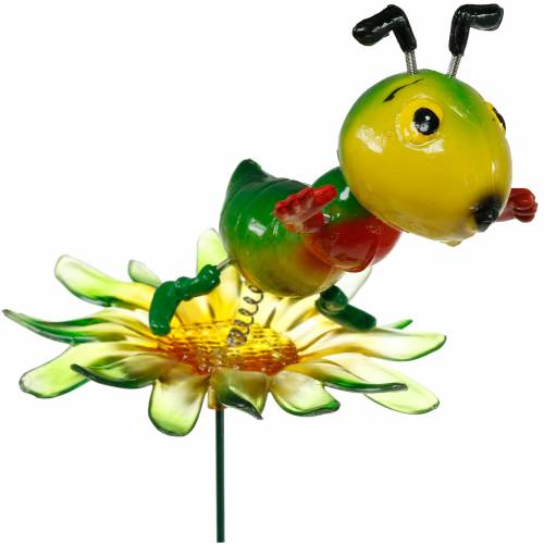 Garden Stake Cricket on the Flower Färgglad 11cm