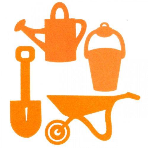 Artikel Trädgårdsredskap filt orange 24 st