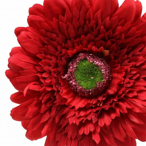 Floristik24 Gerbera konstgjord röd 62 cm 6st