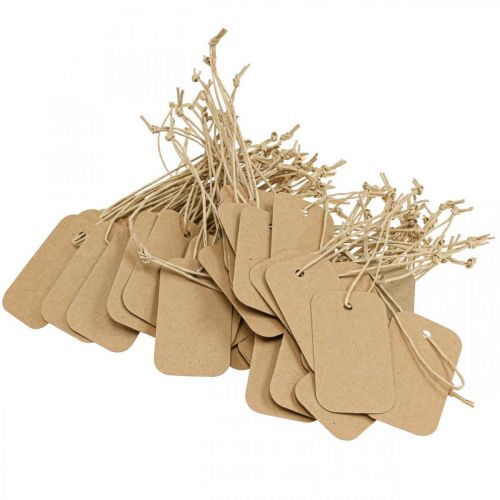 Floristik24 Presentetiketter naturetiketter papper 3,5x6cm 100 st