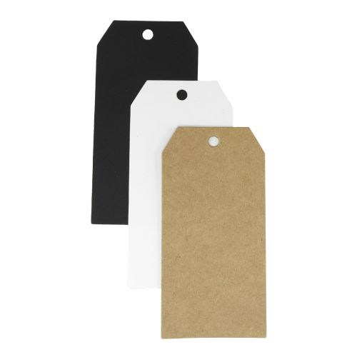 Floristik24 Presentetiketter dekorativa taggar papper 4×8cm 250st