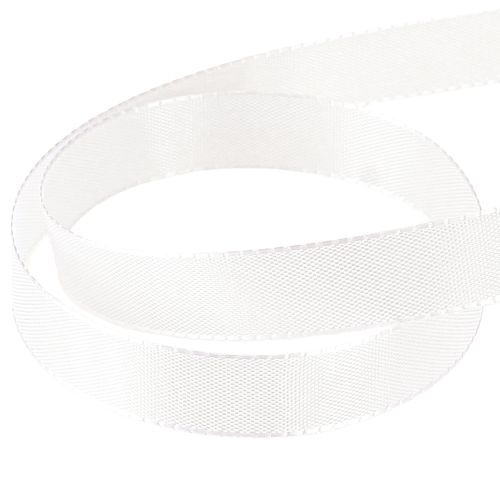 Artikel Presentband dekorativt band taftband vitt 15mm 50m