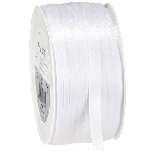 Artikel Presentband dekorativt band satinband vitt 6mm 50m