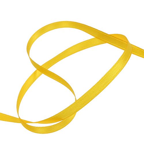 Artikel Smalt dekorativt band taftband presentband gult 6mm 50m