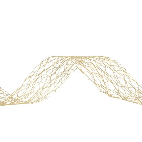 Floristik24 Presentband i karamell 3cm 10m