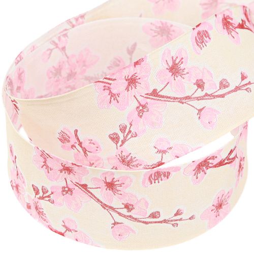 Artikel Presentband körsbärsblom tyg band Hanami 40mm 20m
