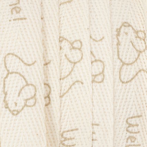 Artikel Presentband med liten musmotiv, dekorativt band för födslar och dop, 15 mm brett, 20 m långt