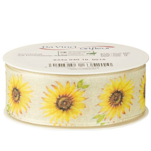 Artikel Presentband solrosor gult band 40mm 15m