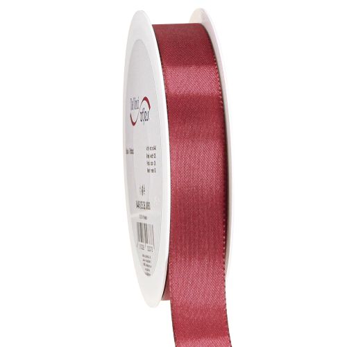 Floristik24 Presentband taftband dekorband Bordeaux 25mm 50m