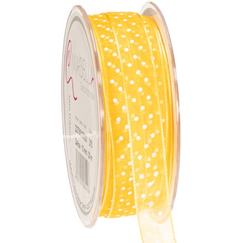 Floristik24 Prickigt presentband, perfekt finish för presentförpackningar och presentaskar, 1,5 cm brett, 20 m långt