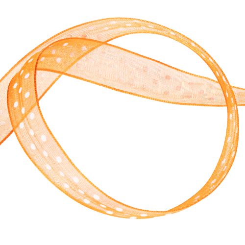 Artikel Presentband med prickar för elegant presentinslagning, 1,5 cm brett, 20 m långt