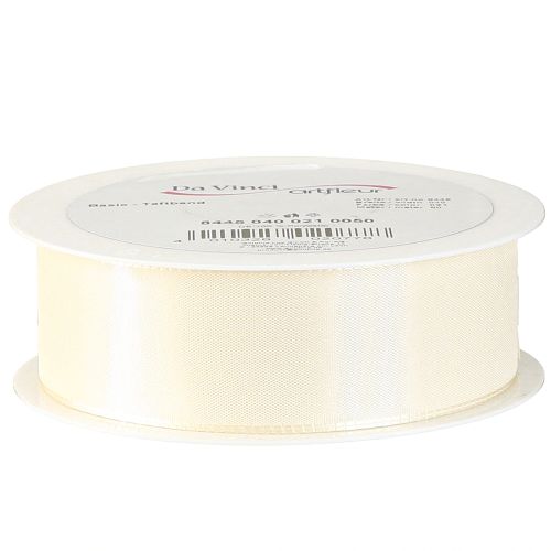Artikel Presentband och dekorband taftband krämfärgat 40mm 50m