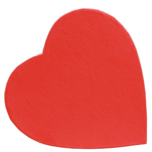 Artikel Presentförpackning hjärta papper dekoration röd 14×14,5cm H9cm 3st