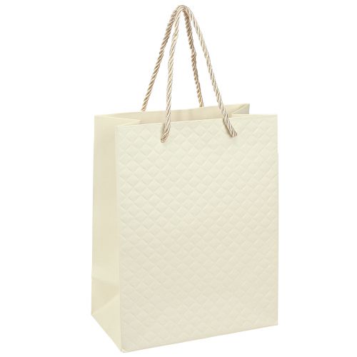 Presentpåse papper presentpåse kräm 18×10×23cm 1 st