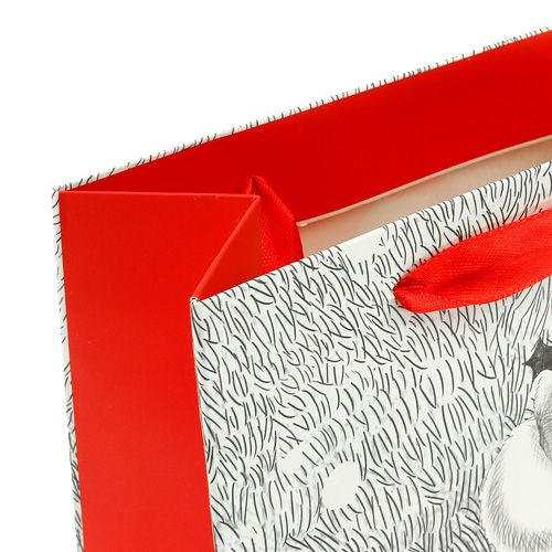 Floristik24 Presentpåse Santa 24cm x18cm x 8cm