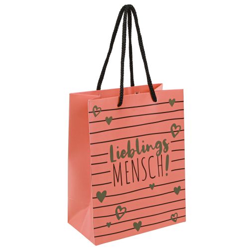 Floristik24 Presentpåse med hjärtan “Favoritperson” papper 18×10×23cm 2st