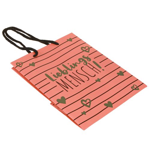Artikel Presentpåse med hjärtan “Favoritperson” papper 18×10×23cm 2st