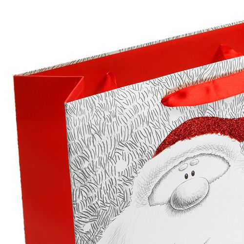 Floristik24 Presentpåse med jultomten 24cm x18cm x 8cm