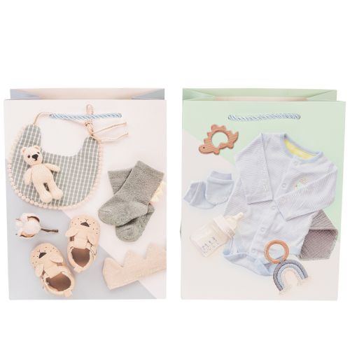 Artikel Presentpåse till pojke - Perfekt för presenter vid födseln - 23 cm - 2 delar