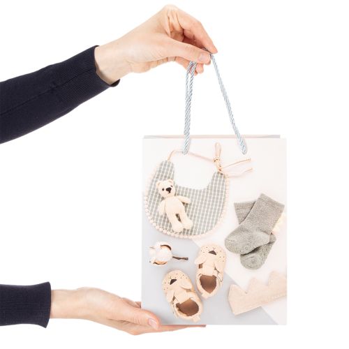 Artikel Presentpåse till pojke - Perfekt för presenter vid födseln - 23 cm - 2 delar