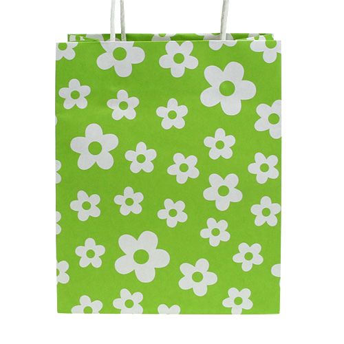 Floristik24 Presentpåsar grön 20 cm x 11 cm x 25 cm 8 st