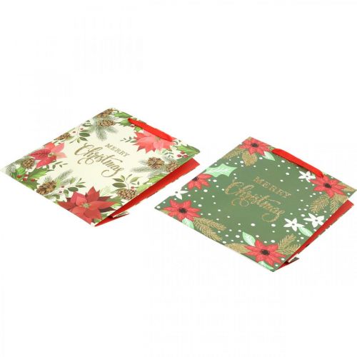 Floristik24 Presentpåsar Julklappspåse God Jul 32x26cm 2st