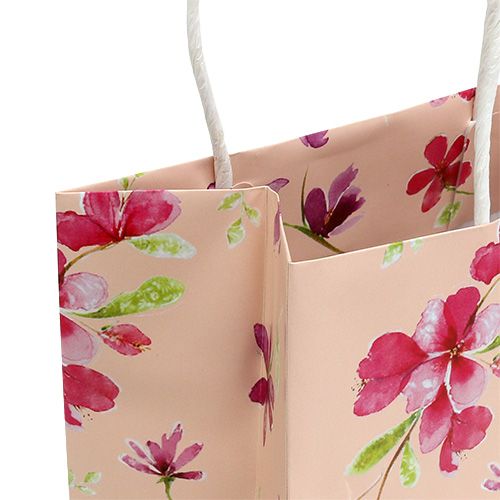 Artikel Presentpåsar med blommor 20cm x 11cm x 25cm 6 st