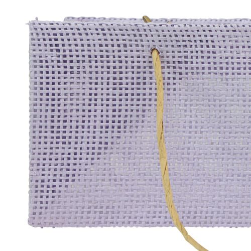 Artikel Presentpåsar vävda med handtag grön, gul, lila 20×10×10cm 6st