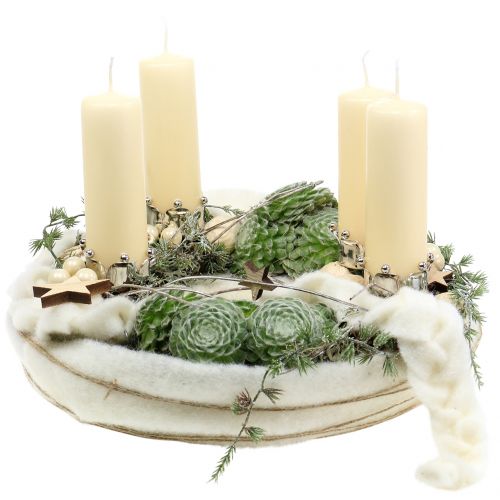 Floristik24 Julträstjärnor mix natur 2,5cm - 7,5cm 40st