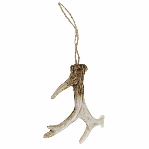 Artikel Julhängsdekoration horn Julgransdekorationer 7cm 8 st