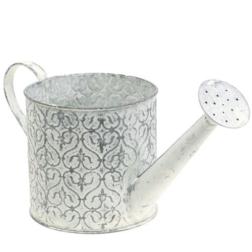 Planteringskärl vattenkanna galvaniserad krämtvättad Ø13cm H13cm | Floristik24.se