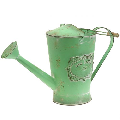 Floristik24 Dekorativ vattenkanna i antik utseende grön Ø19cm H30cm