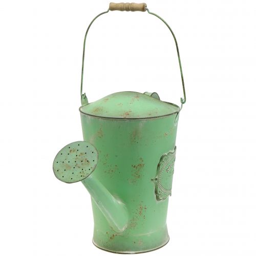 Floristik24 Dekorativ vattenkanna i antik utseende grön Ø19cm H30cm