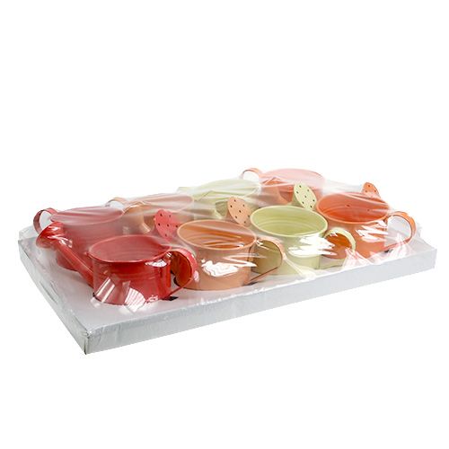 Floristik24 Vattenkanna Orange Mix Ø11cm H9cm 8st