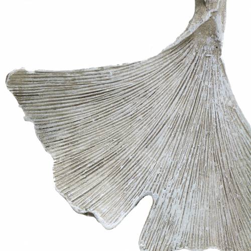 Artikel Gravdekoration ginkgo blad för upphängning 10cm 3 st
