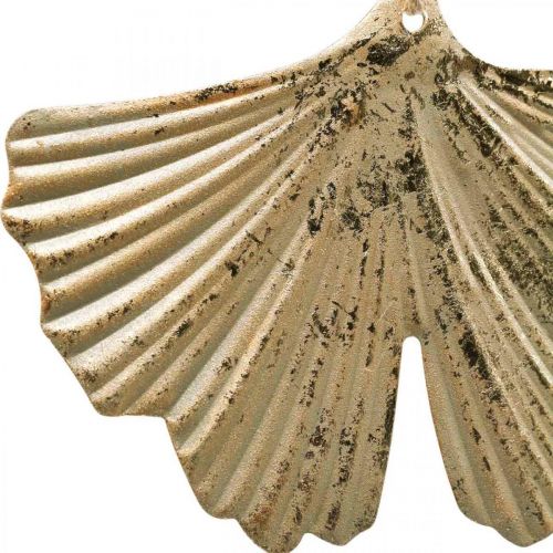 Floristik24 Ginkgo bladhänge Ginkgo vintage dekorativ metall 15×11cm 4 st
