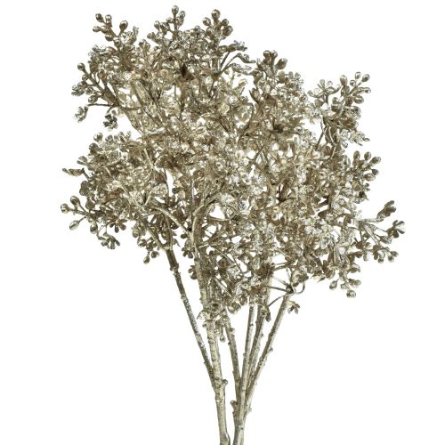 Artikel Gipsört Gypsophila konstgjorda växter Metallic L38cm 3st
