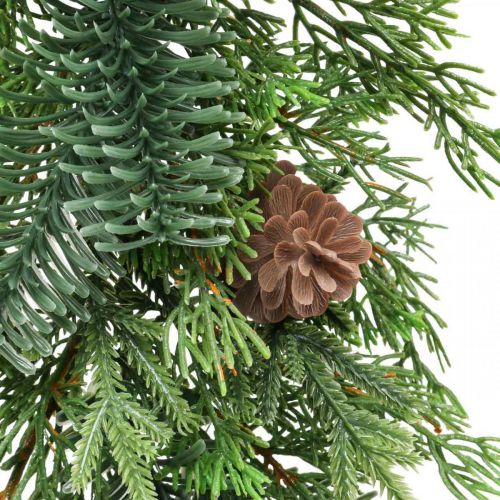 Floristik24 Julgirlang deco-girlang med kottar grön 182cm